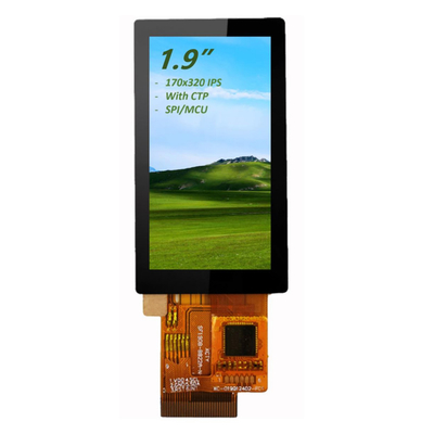 1.9&quot; IPS TFT LCD touch screen 170x320 Full viewing angle con interfaccia CTP e SPI/MCU