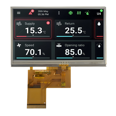 4Modulo LCD IPS TFT Resistive Touch da 3 pollici con risoluzione di 480x272 pixel e interfaccia RGB