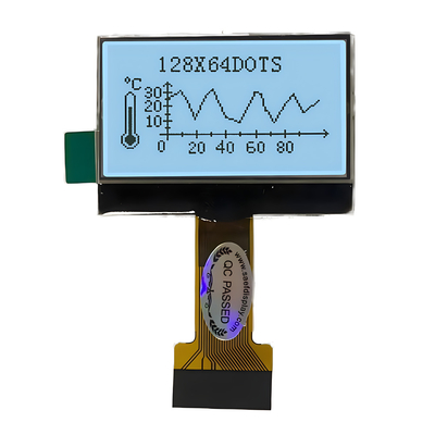 128X64 pixel COG LCD FSTN positivo 3.3v con unità di retroilluminazione bianca