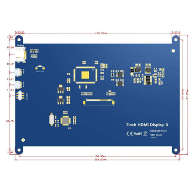 Display LCD TFT HDMI da 7 pollici Raspberry PI con touch screen capacitivo