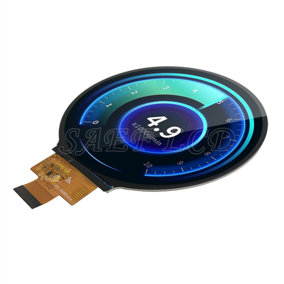 LCD TFT rotondo da 4 pollici, LCD circolare di grado automobilistico con interfaccia MIPI, luminosità da 500 a 1000 Nits per il cruscotto dell'auto
