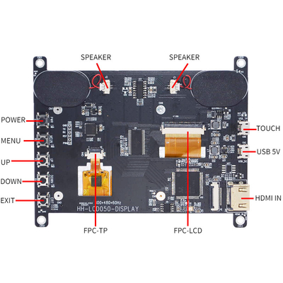 HDMI compatibile con l'esposizione a 5 pollici 800x480 Dots With PCT del lampone Pi4 TFT LCD