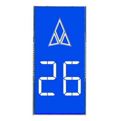 Display LCD a 7 segmenti personalizzato Macchina per la disinfezione degli anioni di ozono, controller dell'aria fresca, LCD a sfondo nero VA