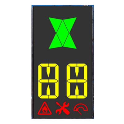 Display LCD a 7 segmenti personalizzato Macchina per la disinfezione degli anioni di ozono, controller dell'aria fresca, LCD a sfondo nero VA
