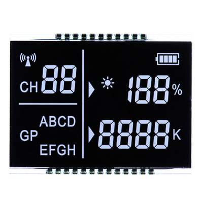 Display LCD Segmento schermo rotondo Tazza d'acqua octagonale VA Display LCD a sette segmenti per temperatura e umidità