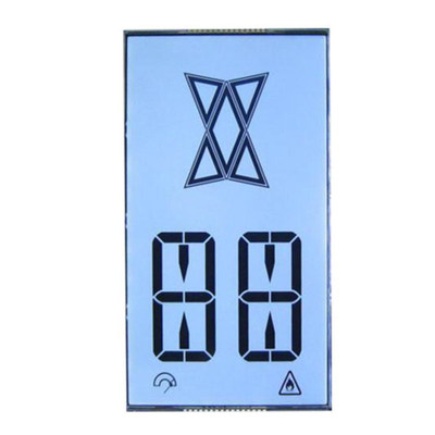 Display LCD a 7 segmenti personalizzato Macchina per la disinfezione degli anioni di ozono, controller dell'aria fresca, LCD a sfondo nero VA