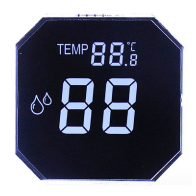 Display LCD Segmento schermo rotondo Tazza d'acqua octagonale VA Display LCD a sette segmenti per temperatura e umidità