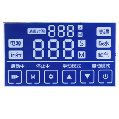 Dispositivo Bluetooth con schermo segmento personalizzato che visualizza temperatura, tensione, corrente, generatore di ossigeno, segmento LCD