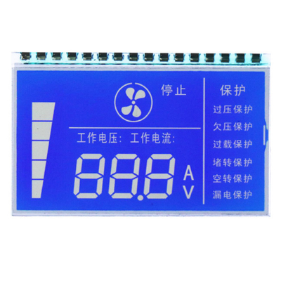 Dispositivo Bluetooth con schermo segmento personalizzato che visualizza temperatura, tensione, corrente, generatore di ossigeno, segmento LCD