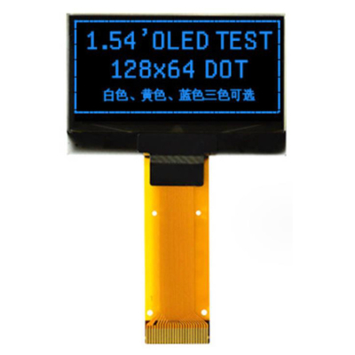 1.54 pollici OLED SSD1309 Display monocromo con interfacce SPI parallele e a 4 fili
