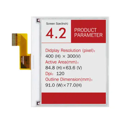 4Display di carta elettronica a colori da.2 pollici 400*300 punti per segnaletica Display ultra-sottile a basso consumo energetico