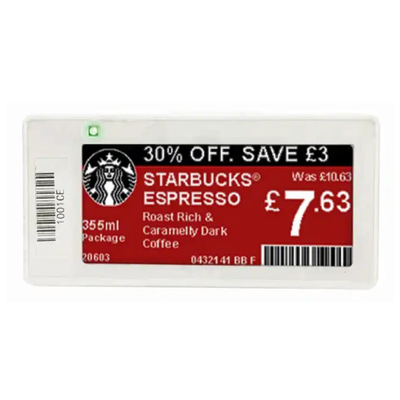 Rifrescamento rapido Eink 2,9 pollici 296x128 Risoluzione Nero Bianco Rosso E-Ink E-Paper Display Module