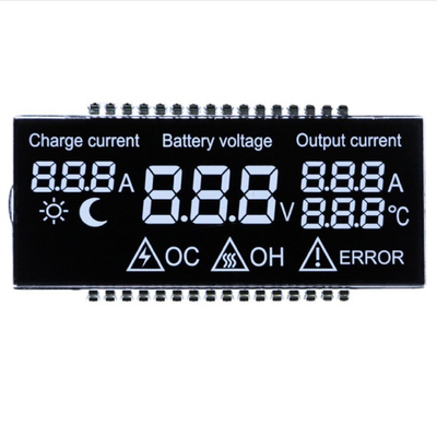 Pannello LCD TN personalizzato, LCD del contatore con voltaggio, corrente, temperatura, caratteri/segmenti di potenza