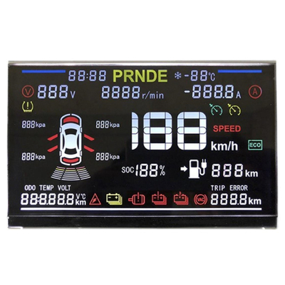 Display LCD a segmento personalizzato per carrelli elevatori, numero di cluster, display LCD monocromo