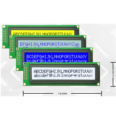 24 caratteri 2 righe 24x2 caratteri LCM Modulo 5V FSTN Modalità blu/grigio AIP31066 O equivalente Controller IC