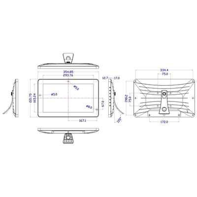 Piattaforma per la pubblicità Wi-Fi a muro da 13,3 pollici 1920*1080 Ips Full HD 2g+16g Android All-In-One Tablet Pc