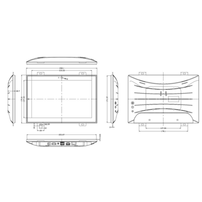 Display di 10,1 pollici Android touch pubblicitario tutto in un PC