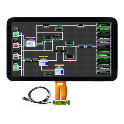 PCAP TFT Display 21,5 pollici FHD 1920*1080 Risoluzione, LVDS 21,5 pollici TFT LCD Display con driver di retroilluminazione LED integrato