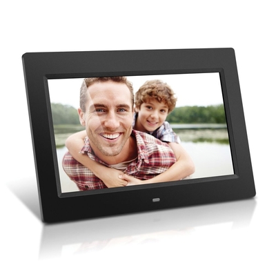 10.1 Inch Digital Photo Frame 1024x600 Loop Video Playback con 7 pulsanti supportando sensore di movimento