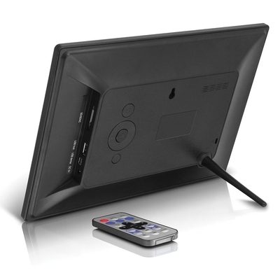 10.1 Inch Digital Photo Frame 1024x600 Loop Video Playback con 7 pulsanti supportando sensore di movimento