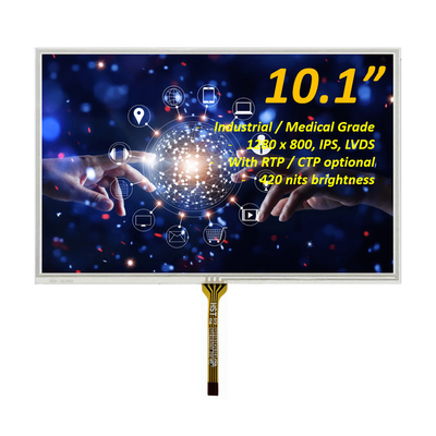 10Display LCD TFT da 1 pollice con risoluzione 1280x800 con pannello touch resistivo