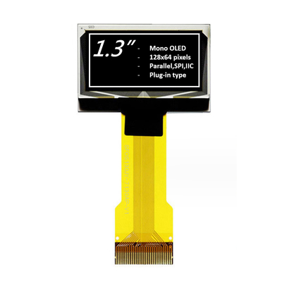 1Modulo di visualizzazione OLED monocromatico da 0,3 pollici 128x64 pixel Bianco/Azzurro opzionale
