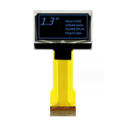 1Modulo di visualizzazione OLED monocromatico da 0,3 pollici 128x64 pixel Bianco/Azzurro opzionale