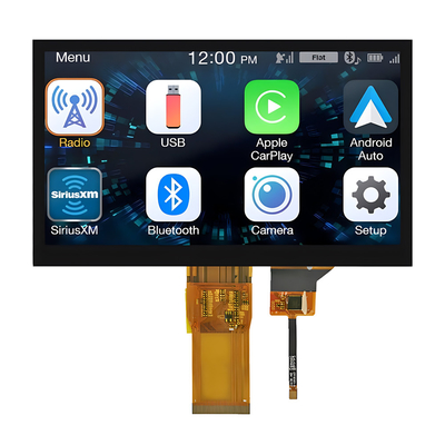 7&quot; interfaccia completa di RGB di angolo di visione di tocco 1024x600 di IPS TFT LCD di pollice