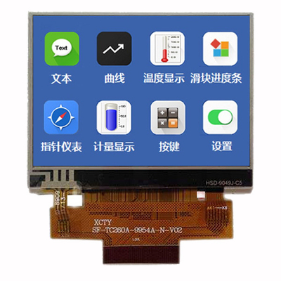 Resistivo touchscreen TFT LCD da 2,6 pollici fornitura di fabbrica Display di interfaccia MCU 480x320 punti