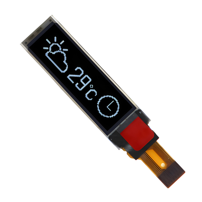 0.87 pollici modulo di visualizzazione OLED sottile 128x32 pixel Interfaccia I2C Testo bianco/azzurro