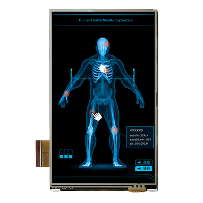 Prezzo di fabbrica Display TFT RGB da 4,3 pollici 480x800 pixel LCD verticale con touch screen resistivo