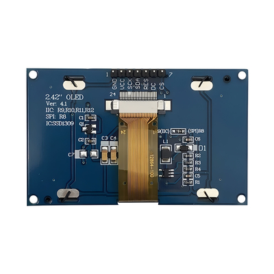 2Display OLED giallo da 42 pollici con risoluzione 128x64 e interfaccia SPI a 7 pin