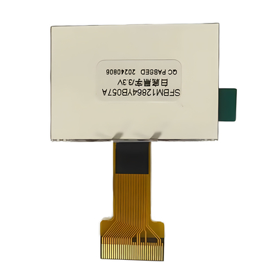 128X64 pixel COG LCD FSTN positivo 3.3v con unità di retroilluminazione bianca