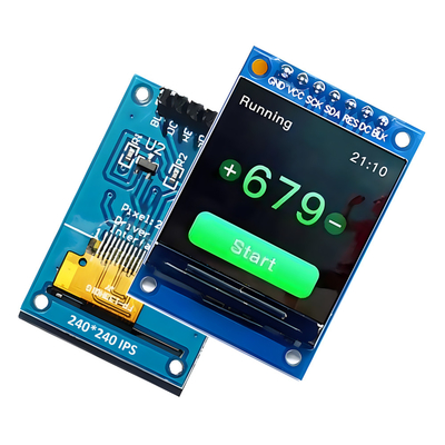 Interfaccia seriale SPI 1.3-Inch IPS TFT LCD 240x240 Dot con 7 pin di intestazione