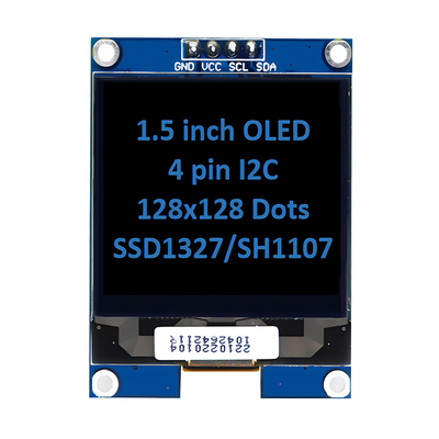 1.5 pollici OLED Display Panel Module Unità 128x128 pixel 4 pin Interfaccia I2C Con Controller Display LED