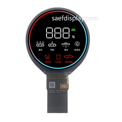 Display Tft da 2,8 pollici per automobili Interfaccia SPI+RGB 480*480 schermo LCD circolare