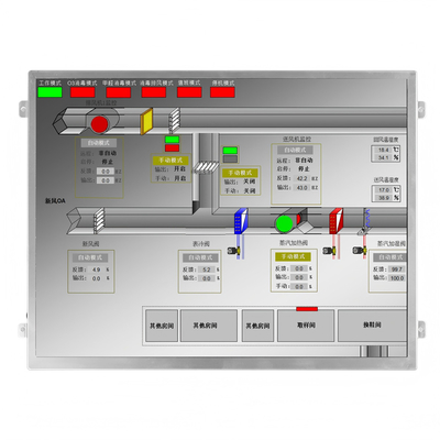 Alto luminosità 10,4 pollici IPS TFT LCD Display 800 Nits 1024x768 Risoluzione Interfaccia LVDS