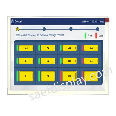 5Display LCD TFT da 7 pollici con risoluzione 640x480 e interfaccia RGB per applicazioni industriali