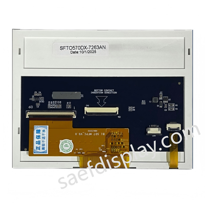 5Display LCD TFT da 7 pollici con risoluzione 640x480 e interfaccia RGB per applicazioni industriali
