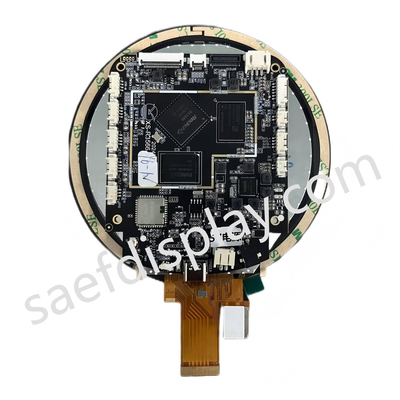 3.4 Inch Round TFT LCD Advertising Media Monitor Con Android RK3566