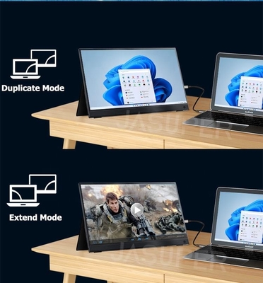 Monitor portatile per laptop 13.3 pollici,FHD 1080P USB C Travel Monitor Esterno per computer, secondo schermo con kickstand