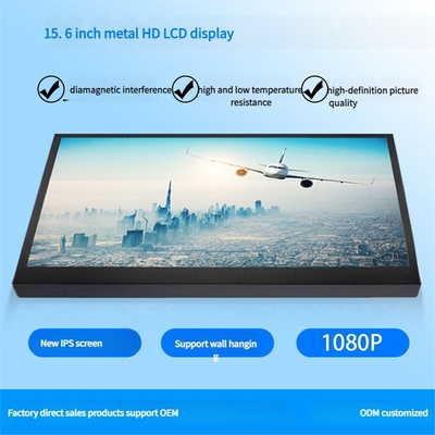15.6 pollici HDMI LCD Monitor portatile HD Risoluzione 1920*1080 punti per Industrial Control Security Surveillance