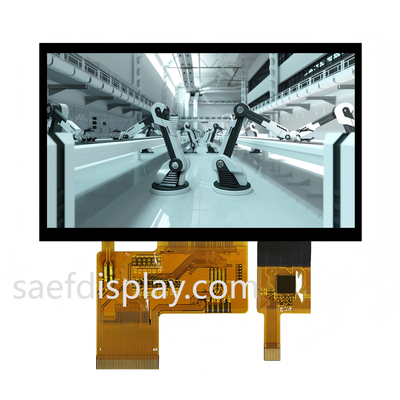4.3" 1000nit IPS TFT LCD | 480×272 RGB | Touch capacitivo | RGB 24-bit parallelo | -30°C a +80°C (USA/Germania)
