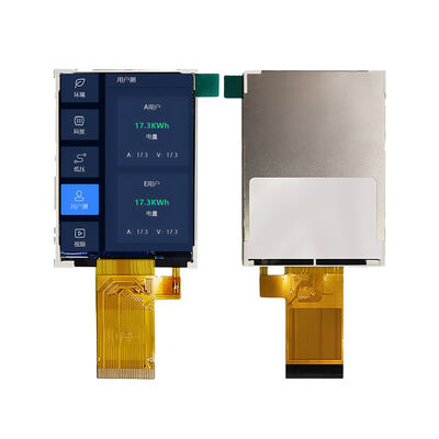 2.8 pollici Transflettivo TFT LCD Display Module. 240x320 Res MCU/SPI. ST7789T3 300 cd/m2.