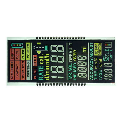 Mini 7 perni LCD di VA TN 36 del modulo dell'esposizione di segmento per la cifra Front Glass Display di tempo