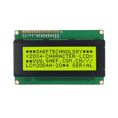 SFBM2004HX-A-Y 20x4 Modulo di visualizzazione LCD a caratteri 3V STN Giallo/Verde SPLC780D Compatibile regolazione del contrasto VO Pin Easy Tuning