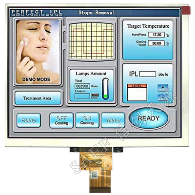 8 pollici TFT LCD Display Module IPS angolo di visione completo 1024x768 con LVDS Interface