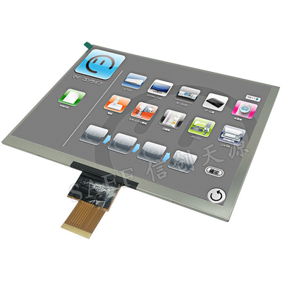 Interfaccia LVDS Modulo LCD IPS TFT da 8 pollici 1024x768 Risoluzione angolo di visione completo