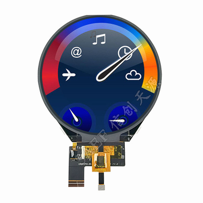 Display TFT PCAP 3,4 pollici LCD rotondo a 3 corsie Interfaccia Mipi 800x800 punti con CTP