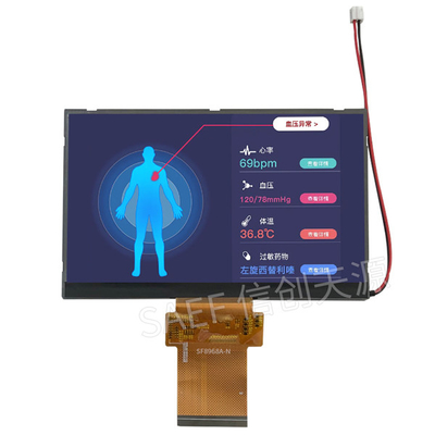 Pin LCD 5,7&quot; di TFT 60 del touch screen del paesaggio di FHD interfaccia di pollice LVDS